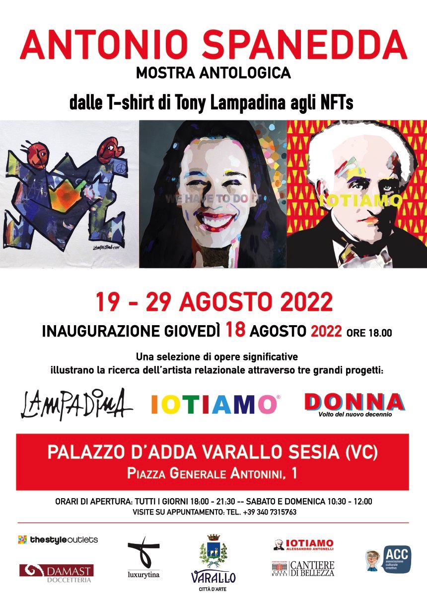 Antonio Spanedda – dalle T-shirt di Tony Lampadina agli NFT’s